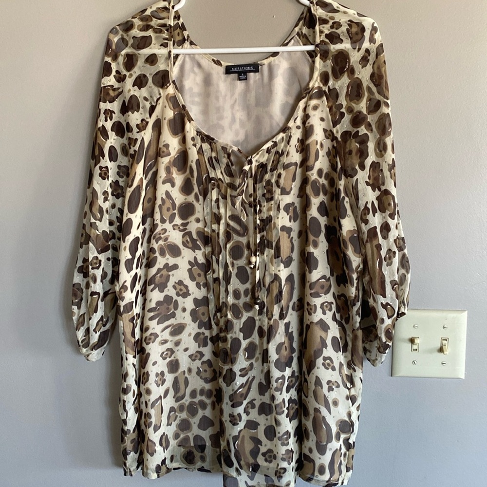 Animal Print Blouse